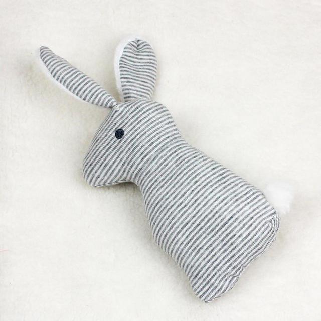 Długie ucho królik: śliczna grzechotka dla dzieci - ręczna zabawka dzwoneczek z BB, wydająca dźwięki, chwytająca pluszowa zabawka dla dzieci - Wianko - 6