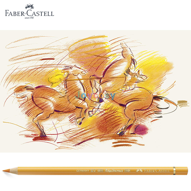 Partia 4 sztuk kredki artystycznej Faber Castell Polychromos o profesjonalnej jakości - tłuste jednokolorowe - Wianko - 1