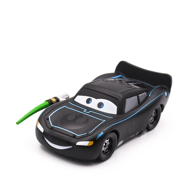 Samochody Disney Pixar Błyskawica McQueen czarny wojownik 1:55 - modele odlewane ze stopu metalu, zabawki dla dzieci na urodziny i Boże Narodzenie - Wianko - 1
