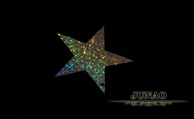 Duże cekiny z gwiazdek JUNAO 60mm - srebrny złoty kolor, płaskie, błyszczące, idealne do szycia ubrań świątecznych - 100g - Wianko - 20