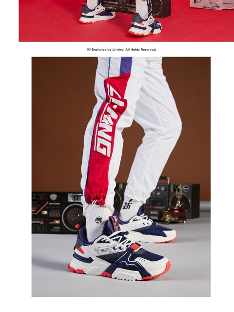 Li-Ning męskie buty do biegania w stylu podróżnym, nowa kolekcja wiosna 2020, kolorowa retro moda, idealne na aktywny tryb życia - LiNing Li Ning Sport Sneakers AGCQ005 - Wianko - 5