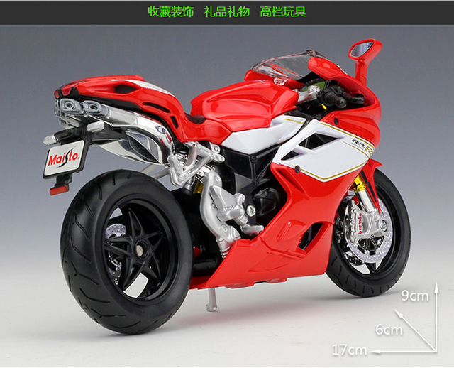 Model motocykla odlewanego metalowego sportowego wyścigowego z 2012 roku, Maisto Augusta MV Agusta F4 RR 1:12 Model motocykla kolekcjonerskiego - Wianko - 5