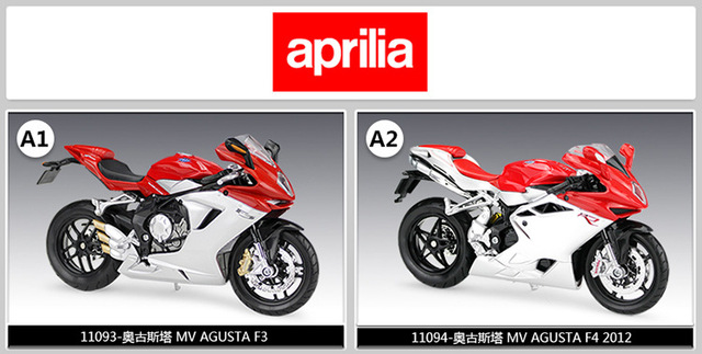 Model motocykla odlewanego metalowego sportowego wyścigowego z 2012 roku, Maisto Augusta MV Agusta F4 RR 1:12 Model motocykla kolekcjonerskiego - Wianko - 12