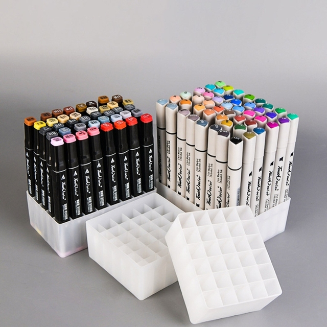 Uchwyt na długopisy Marker Storage Holder Brush Pencil Rack z 30/36/40/48 slotami - Wianko - 2