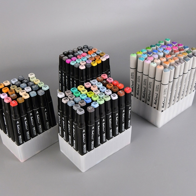 Uchwyt na długopisy Marker Storage Holder Brush Pencil Rack z 30/36/40/48 slotami - Wianko - 8