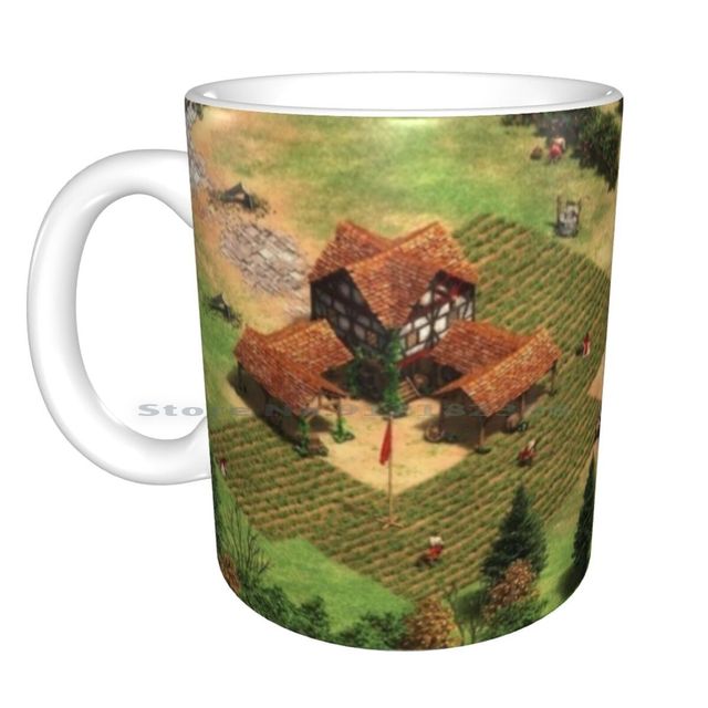 Kubek ceramiczny Age Of Empires 2 - filiżanka do kawy, herbaty i mleka, retro gra komputerowa - Wianko - 1