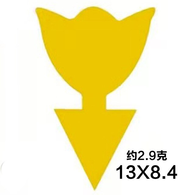 Deska pułapka owad-płyta żółta - dwustronna, lepka, specjalny kształt - Wianko - 10