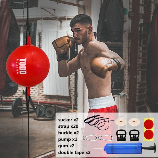 Zestaw treningowy piłka Reflex z prędkościowym workiem bokserskim i dekoracjami - Wianko - 1