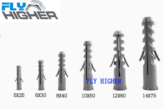 Plastikowe wtyki ścienne nylonowa kotwica 6x30 i 8x40 z kombinacją śrubową - Wianko - 8