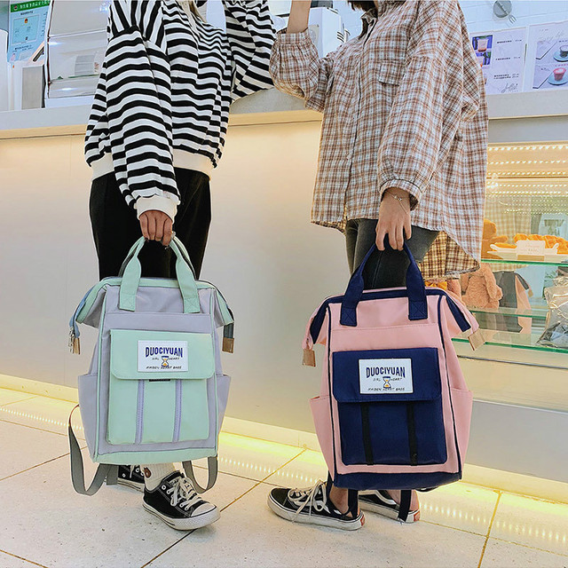 Koreanki plecak podróżny bawełniany wiosenny styl dla kobiet 2019 - Wianko - 30