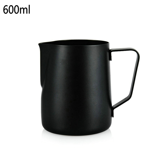 Dzbanek do spieniania mleka z nieprzywierającą powłoką, do kawy Latte, 350ml/600ml - Wianko - 4