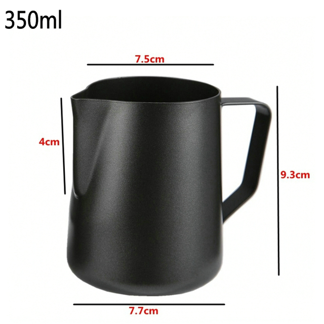Dzbanek do spieniania mleka z nieprzywierającą powłoką, do kawy Latte, 350ml/600ml - Wianko - 21