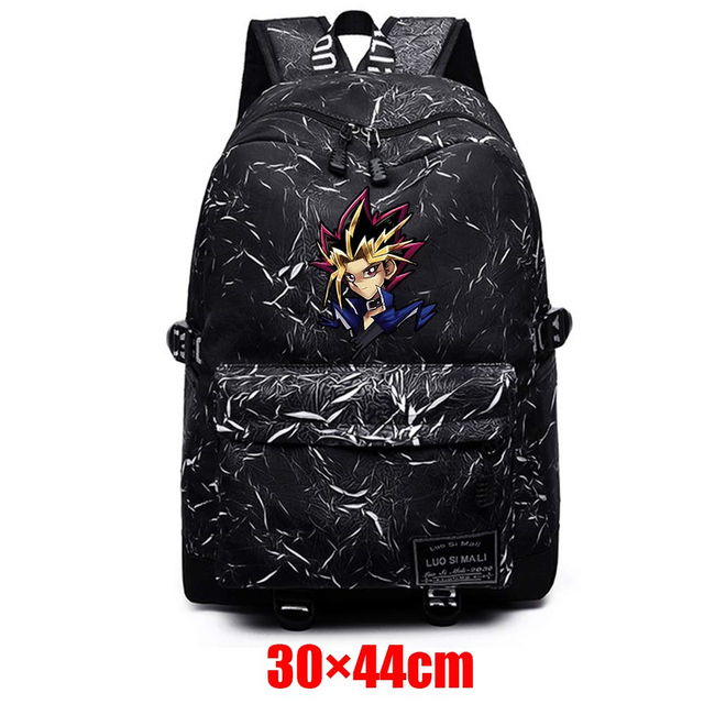 Plecak Anime Yu-Gi-Oh! dla nastolatków - wysokiej jakości torba podróżna o uniseksowej tkaninie Packsack Mochila Student - Wianko - 4