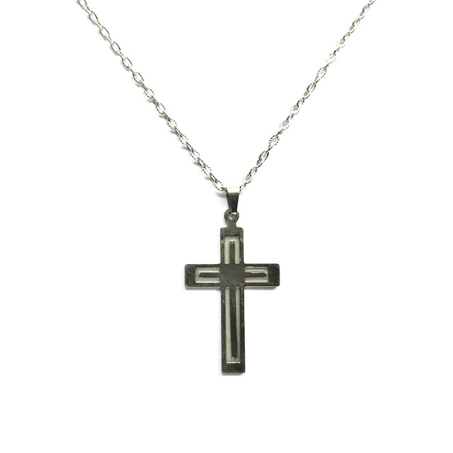 Naszyjnik z wisiorkiem Rinhoo - lśniący, świecący w ciemności, w kształcie krzyża serca na stalowej nierdzewnej biżuterii - unisex - Wianko - 16