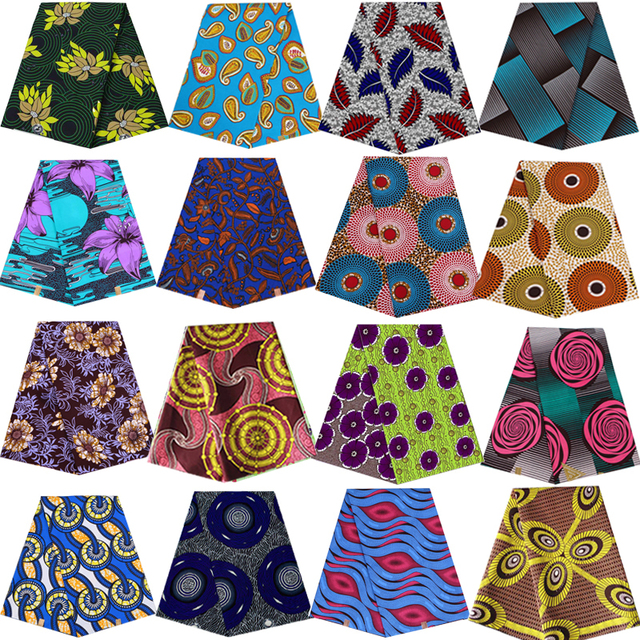 Afrykańska tkanina woskowa z nadrukiem Patchwork do szycia sukienek - wysoka jakość, poliester, wzór ANKARA - Wianko - 2