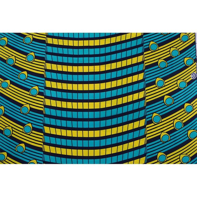 Afrykańska tkanina woskowa z nadrukiem Patchwork do szycia sukienek - wysoka jakość, poliester, wzór ANKARA - Wianko - 10