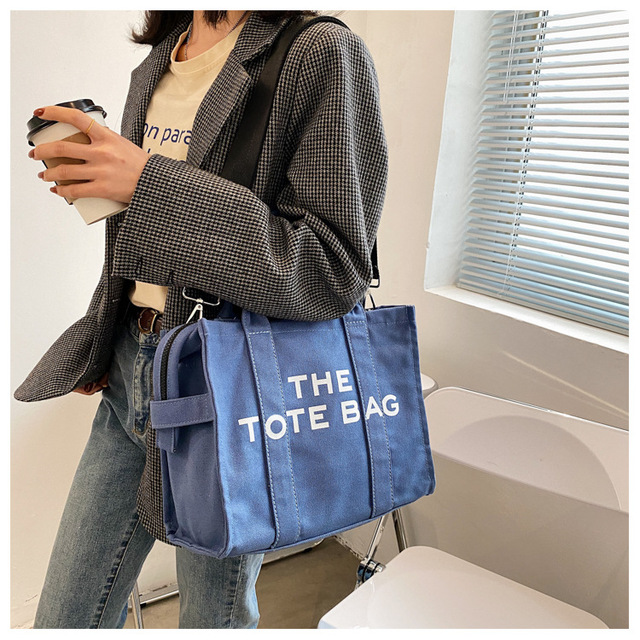 Nowa, luksusowa torba na ramię dla kobiet w literackim stylu, z nadrukiem w literach i dużą pojemnością - Wianko - 13