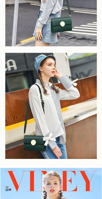 Viney's Slant Bag Girl 2019 - jesienne i zimowe wydanie torby koreańskiego stylu z długim paskiem - Wianko - 9