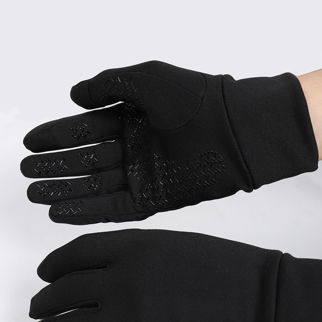 Rękawice rowerowe SPEXCEL NEW PRO TEAM zimowe termiczne pełne palce czarne - Wianko - 1