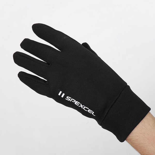 Rękawice rowerowe SPEXCEL NEW PRO TEAM zimowe termiczne pełne palce czarne - Wianko - 2