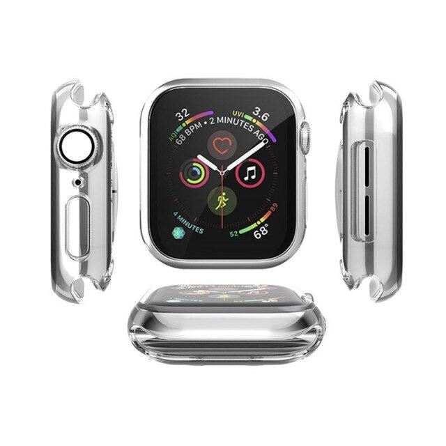 Etui ochronne TPU na zegarek Apple 6 SE 5 4 3 2 Iwatch - przezroczyste, ultra-cienkie, z zabezpieczeniem ekranu - do wyboru 38mm, 42mm, 40mm, 44mm - Wianko - 5
