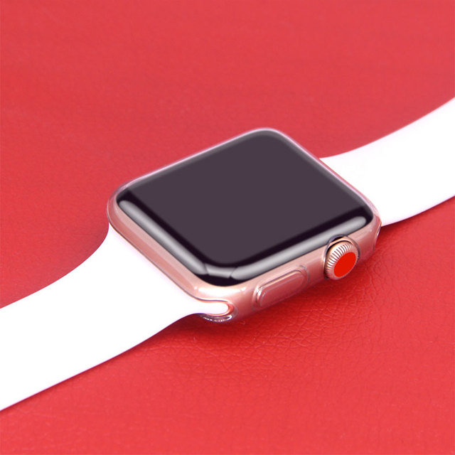 Etui ochronne TPU na zegarek Apple 6 SE 5 4 3 2 Iwatch - przezroczyste, ultra-cienkie, z zabezpieczeniem ekranu - do wyboru 38mm, 42mm, 40mm, 44mm - Wianko - 27