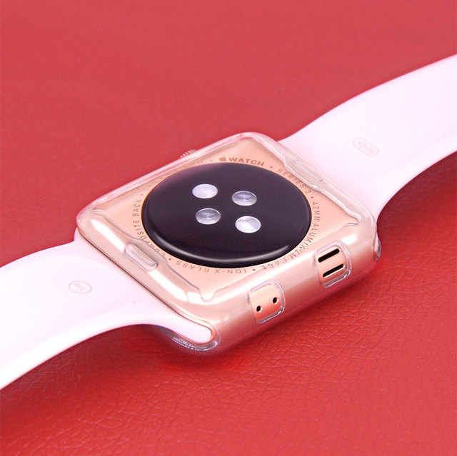 Etui ochronne TPU na zegarek Apple 6 SE 5 4 3 2 Iwatch - przezroczyste, ultra-cienkie, z zabezpieczeniem ekranu - do wyboru 38mm, 42mm, 40mm, 44mm - Wianko - 28
