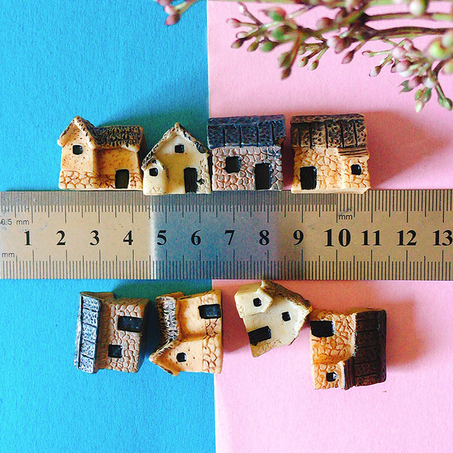 Nowy domek/małe drzewa/miniatury domek shabby cute - dekoracja ogrodowa/artykuły rzemieślnicze - Wianko - 7