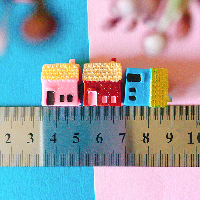Nowy domek/małe drzewa/miniatury domek shabby cute - dekoracja ogrodowa/artykuły rzemieślnicze - Wianko - 11