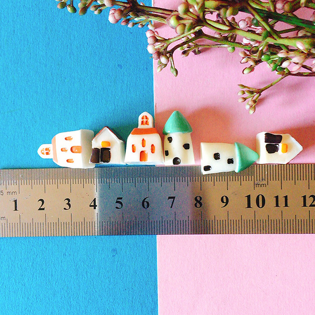 Nowy domek/małe drzewa/miniatury domek shabby cute - dekoracja ogrodowa/artykuły rzemieślnicze - Wianko - 14
