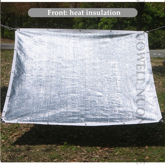 Folia aluminiowa siatka zacieniająca anty-UV o stopniu cieniowania 95% do tarasu, balkonu i domu - Wianko - 11