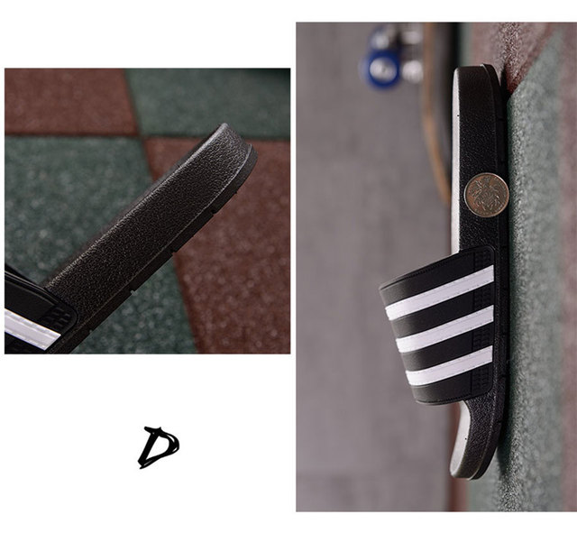 Pantofle męskie letnie z paskami - kolorowe klapki z platformą (rozmiar 46-47) - Wianko - 11