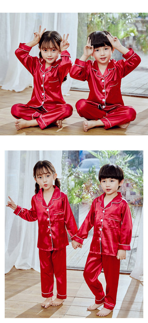 Dziecięcy kardigan piżama z sztucznego jedwabiu - garnitur dla chłopców i dziewczynek, idealny na letnie wieczory - Wianko - 15