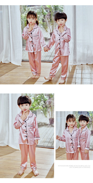 Dziecięcy kardigan piżama z sztucznego jedwabiu - garnitur dla chłopców i dziewczynek, idealny na letnie wieczory - Wianko - 18