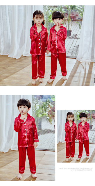 Dziecięcy kardigan piżama z sztucznego jedwabiu - garnitur dla chłopców i dziewczynek, idealny na letnie wieczory - Wianko - 14