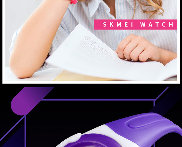 Zegarek cyfrowy dla dzieci SKMEI, styl sportowy, wodoodporny 5bar - Wianko - 8