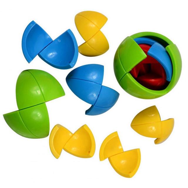 Zabawka Montessori 3D - interaktywna piłka układanka dla dzieci, wspierająca rozwój intelektualny, logiczne myślenie i umiejętność poznawania - prezent edukacyjny - Wianko - 3