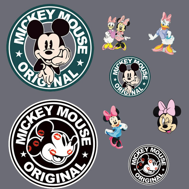 Disney Mickey Minnie Lilo Stitch - łatki do prasowania na odzież, hot transfer, cartoon DIY - Wianko - 9