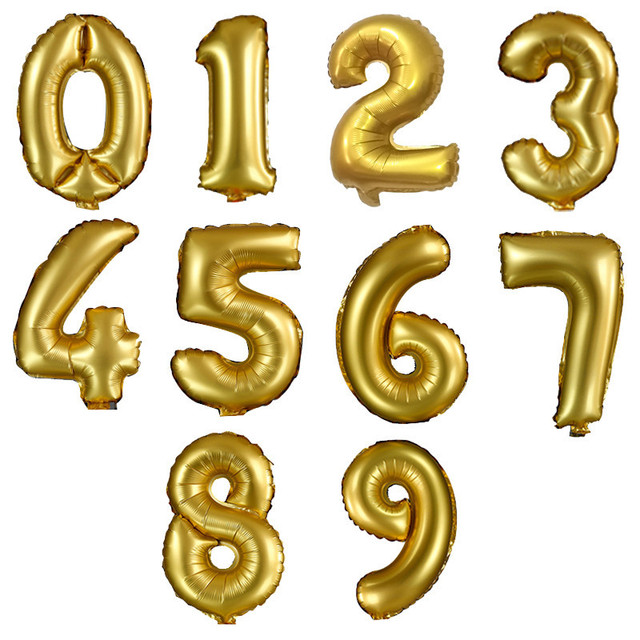 Czarne złoto baner urodzinowy z numerem foliowego balonu do dekoracji urodzin dzieci i dorosłych - Wianko - 5