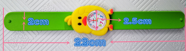 Zegarek dla dziecka z motywem zwierząt - kurczak, żółty, wodoodporny, kwarcowy - Wianko - 11