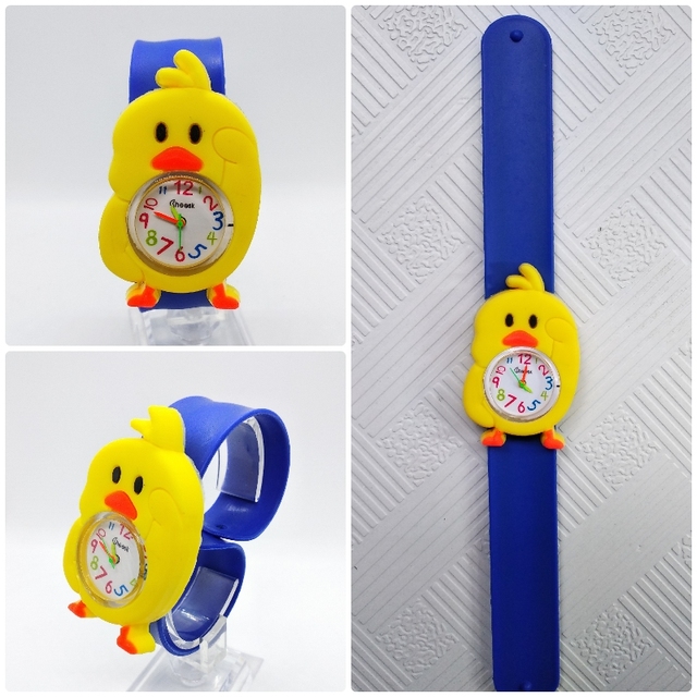 Zegarek dla dziecka z motywem zwierząt - kurczak, żółty, wodoodporny, kwarcowy - Wianko - 6