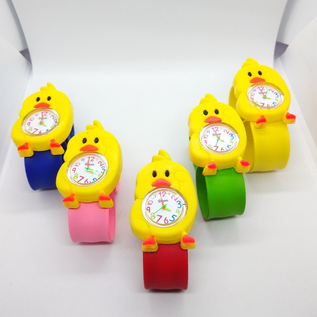 Zegarek dla dziecka z motywem zwierząt - kurczak, żółty, wodoodporny, kwarcowy - Wianko - 5