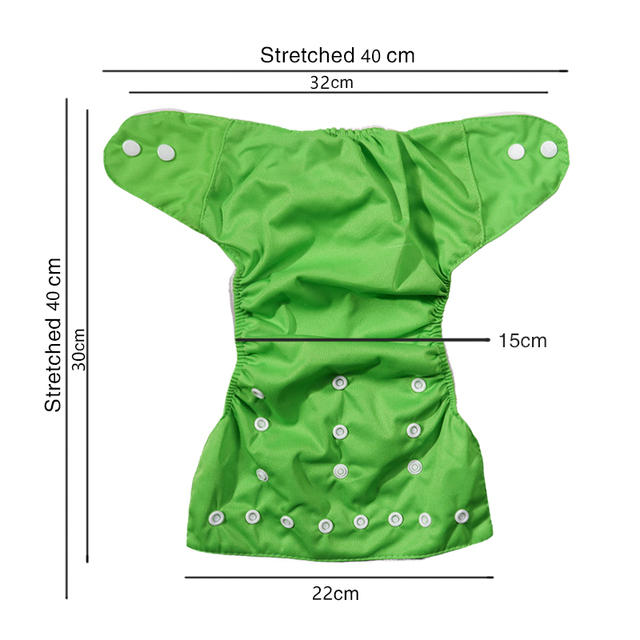 Pralkowe wielokrotnego użytku pieluszki tekstylne dla dzieci z kieszonkami i nakładkami na nocnik Baby One Size - Wianko - 2