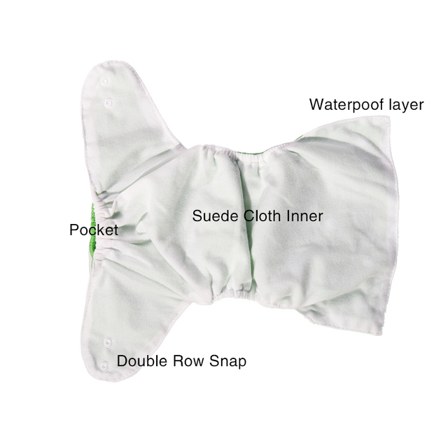 Pralkowe wielokrotnego użytku pieluszki tekstylne dla dzieci z kieszonkami i nakładkami na nocnik Baby One Size - Wianko - 10