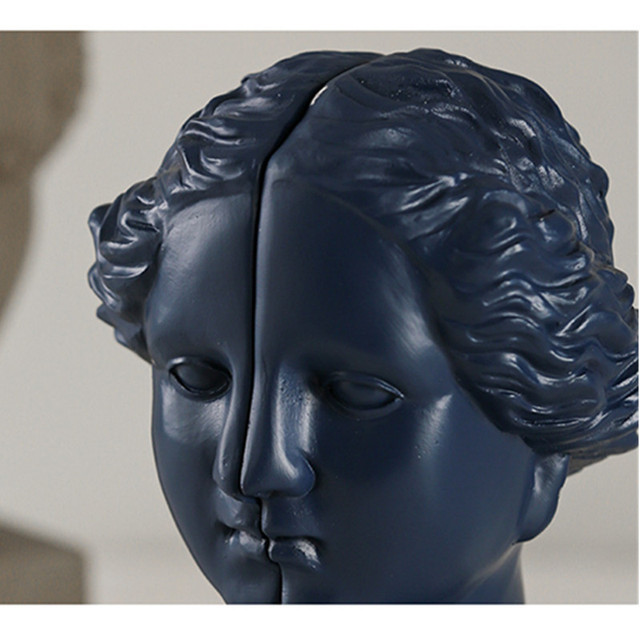 Posąg Bogini Wenus z głową Portrety - Styl Skandynawski - Dekoracja biurka - żywica - Wianko - 6