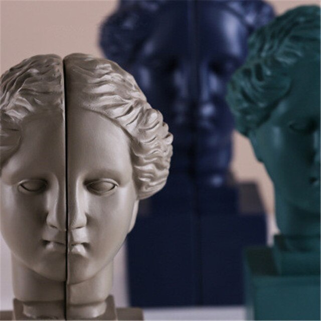 Posąg Bogini Wenus z głową Portrety - Styl Skandynawski - Dekoracja biurka - żywica - Wianko - 5
