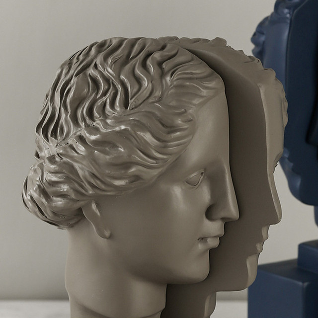 Posąg Bogini Wenus z głową Portrety - Styl Skandynawski - Dekoracja biurka - żywica - Wianko - 7