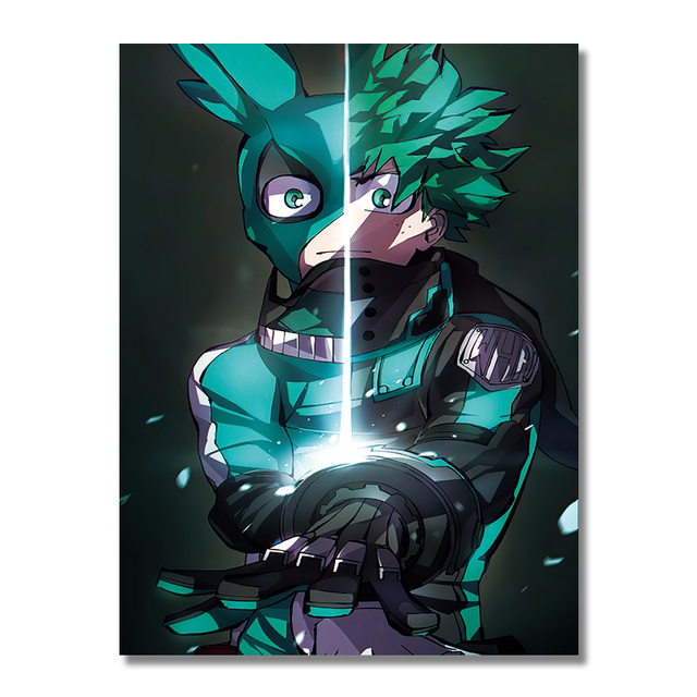 Plakat klasycznego Anime My Hero Academia na płótnie - dekoracja ściany do sypialni i salonu - Wianko - 8