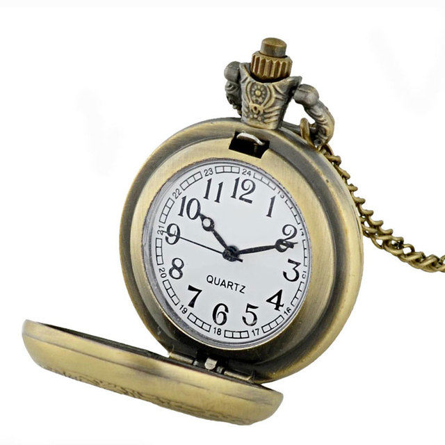Zegarek kieszonkowy Vintage Classic ze szkłem Cabochon i motywem flagi amerykańskiej, masywna Retro biżuteria z łańcuchem i wisiorkiem zegarem, dla mężczyzn i kobiet - Wianko - 8