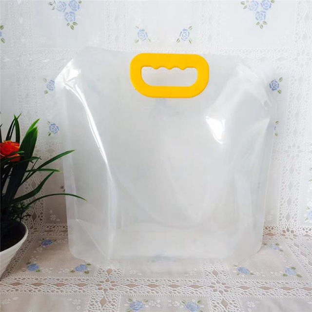 Składana torba na wodę kanister PE Tasteless 1.5/2.5/5 L - lekka torba na wodę pitną do przechowywania na camping, piesze wycieczki i pikniki - Wianko - 2